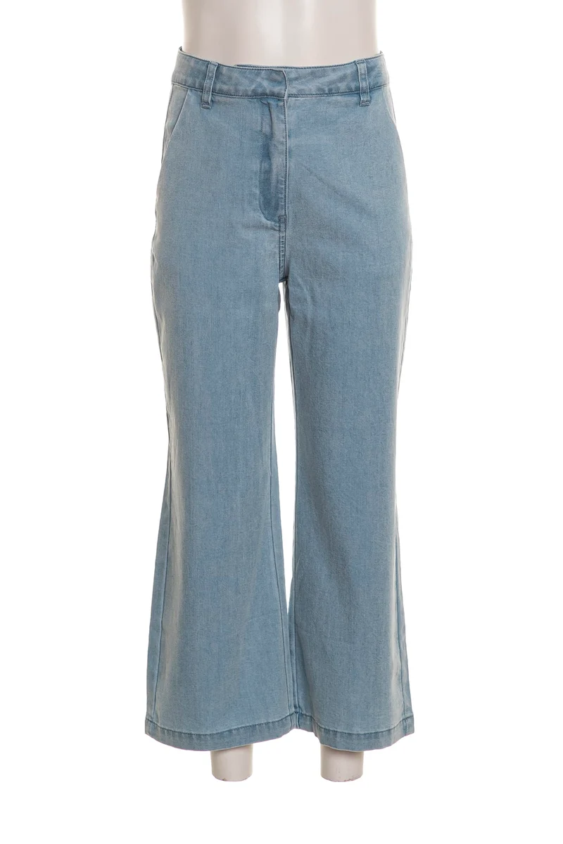 Jeans Sarabanda Wide Leg Desert Glow Da Bambina Denim Light Blu
