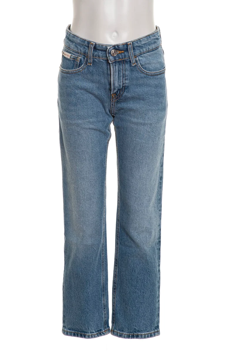 Jeans Calvin Klein Strght Cloudy Da Bambino Denim Light Blu