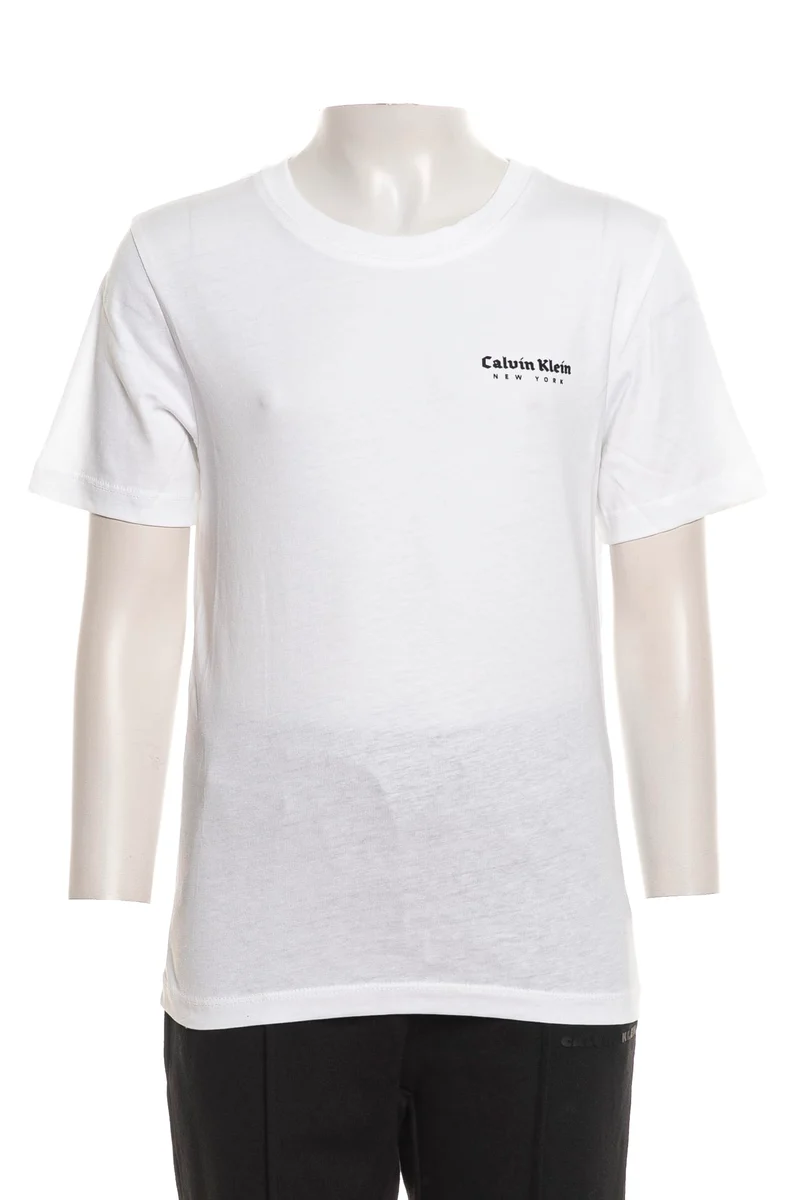T-Shirt Calvin Klein Minimal Lg Da Bambino Bianca