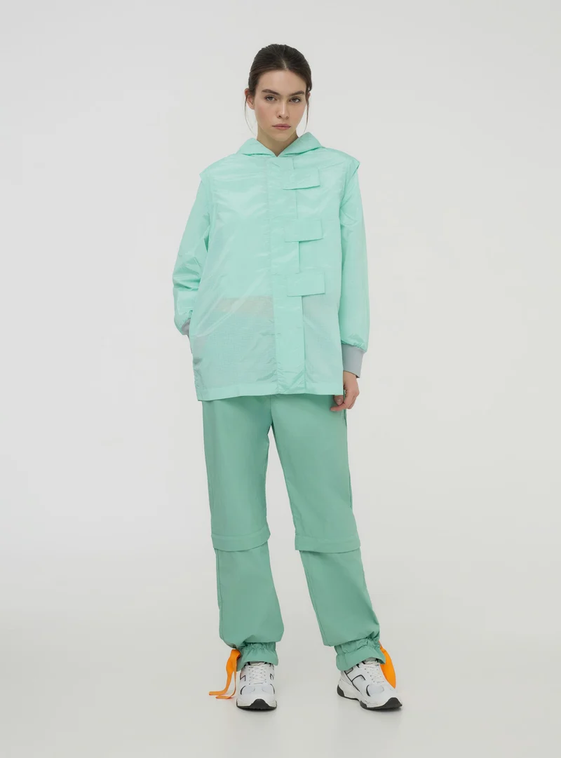 Cappotto con maniche rimovibili TRNPOPLAB