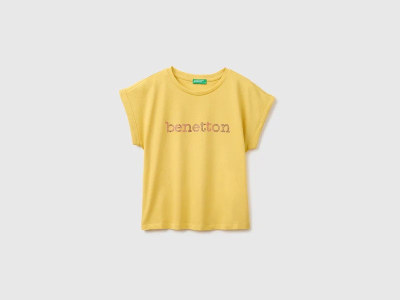 T-shirt con strass