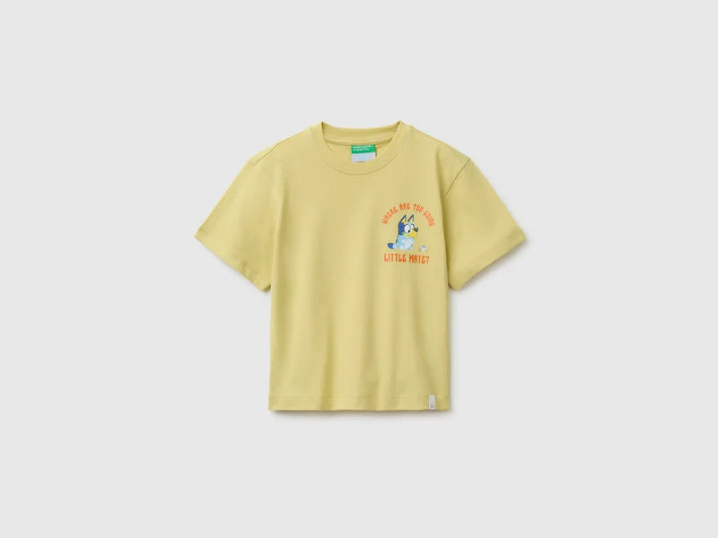 T-shirt Bluey gialla