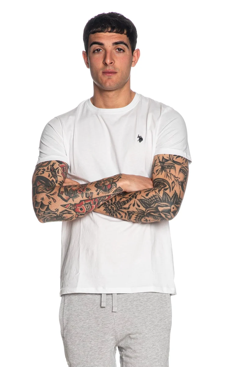 T Shirt U.S. Polo Assn Mick Da Uomo Bianca