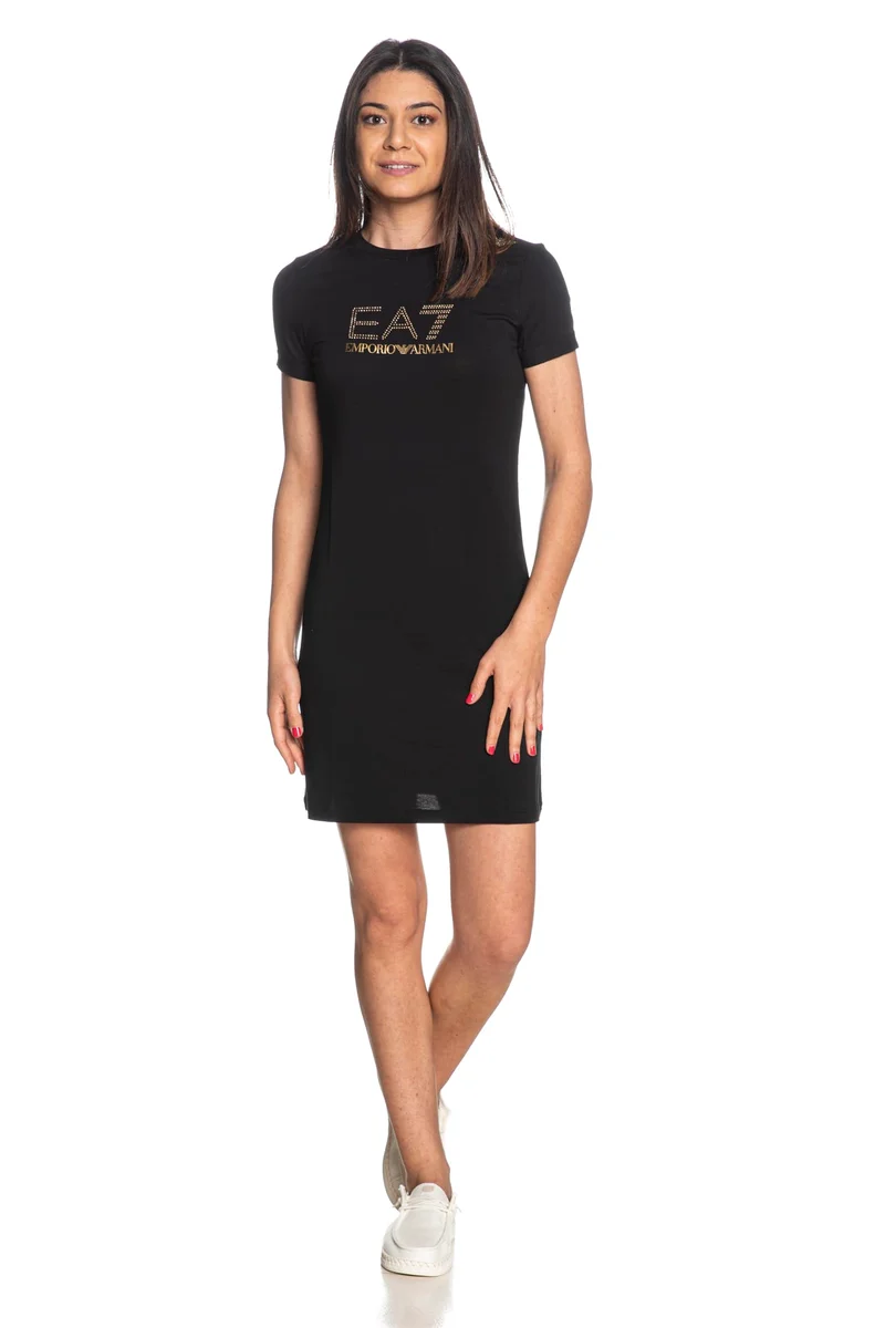 Abito Ea7 Train Evolution Dress Ss Da Donna Nero