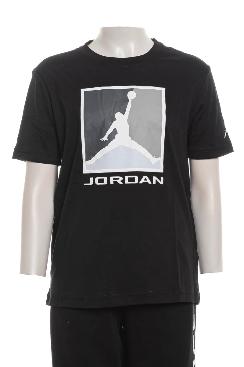 T Shirt Jordan Jman Colorblock Da Bambino Nera Grigia Antracite