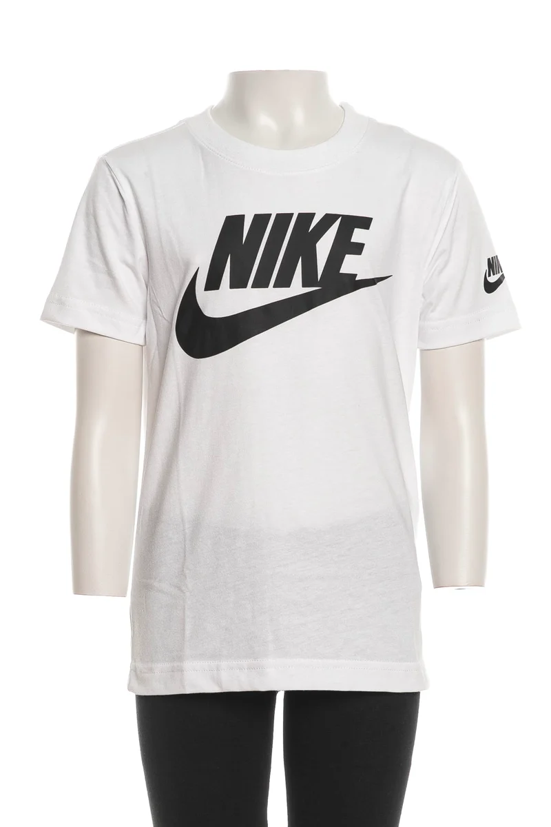 T Shirt Nike Futura Evergreen Da Bambino Bianca