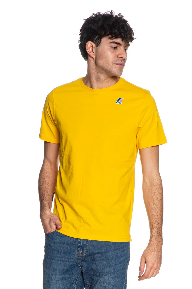 T Shirt K-Way Leonide Da Uomo Giallo Sole