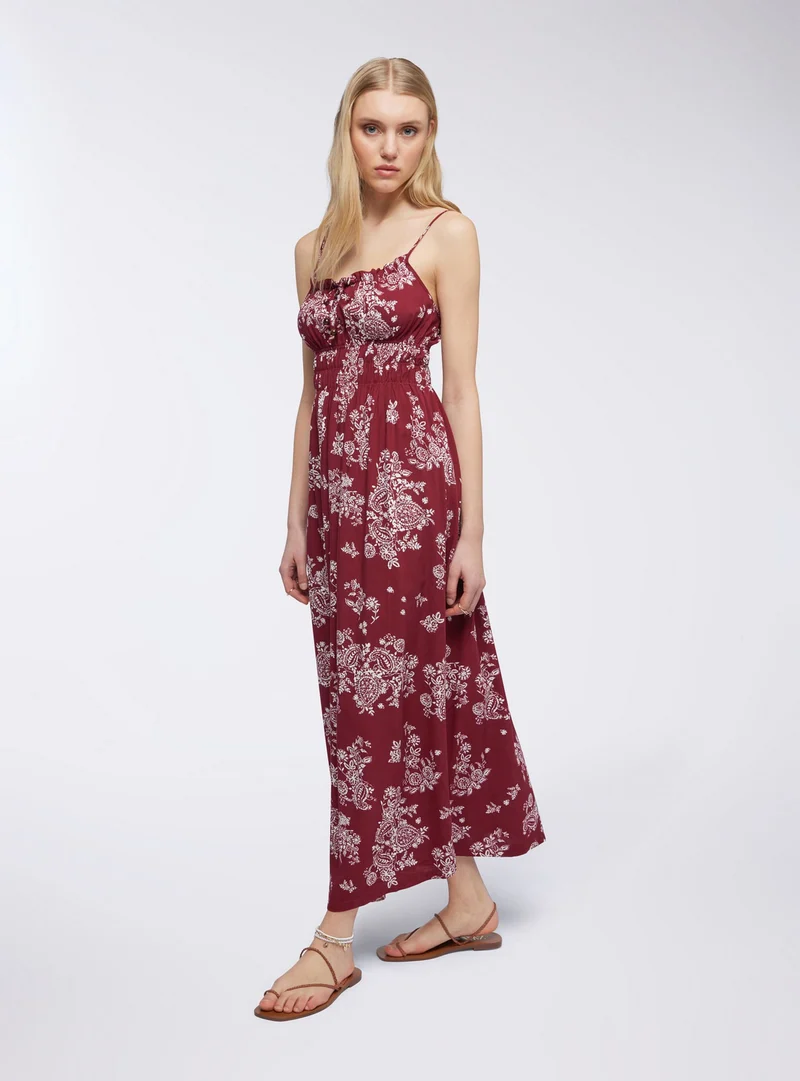 Vestito lungo fantasia paisley