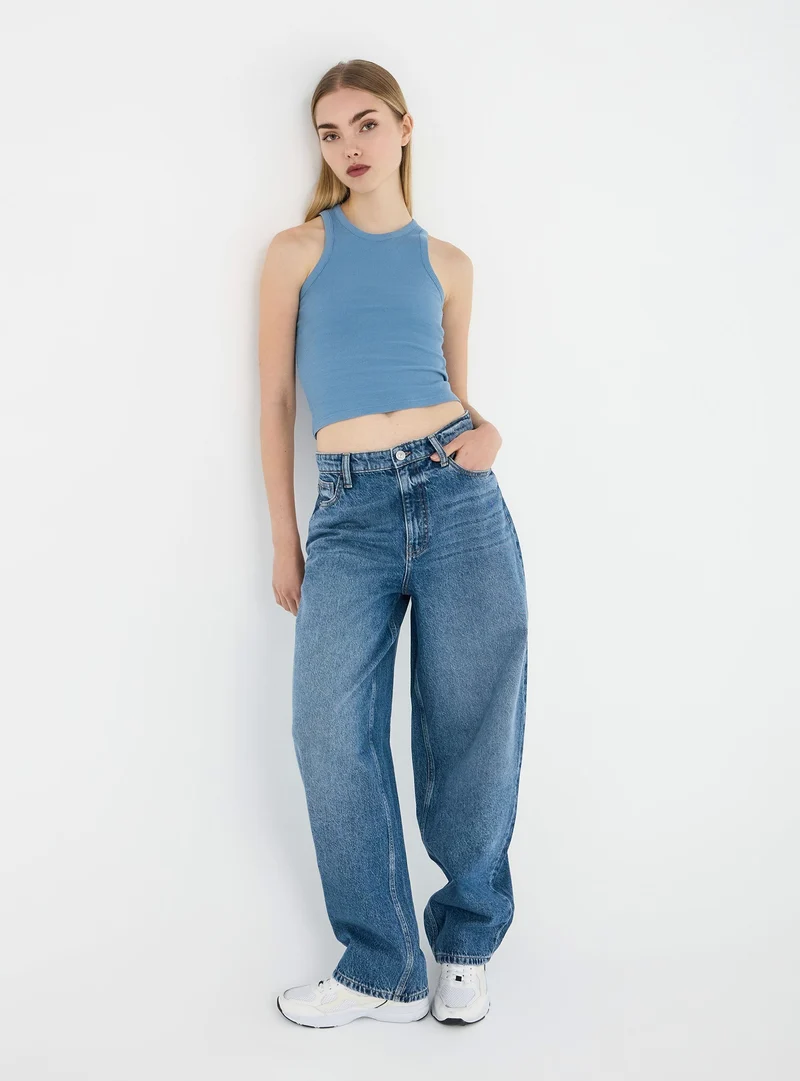 Jeans balloon acid wash