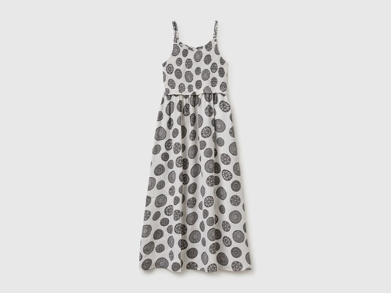 Vestito lungo stampato