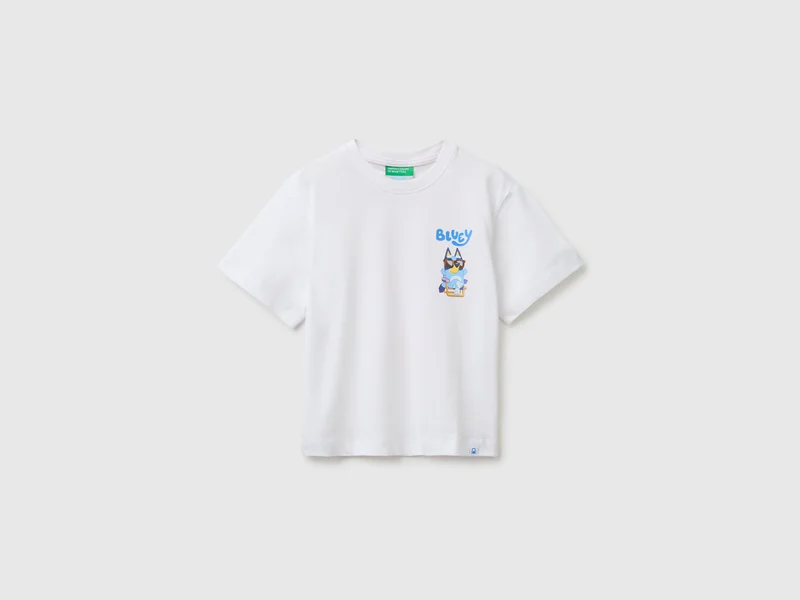 T-shirt Bluey bianca