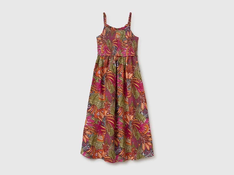 Vestito lungo stampato