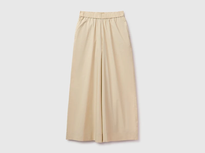 Pantaloni ampi in puro cotone