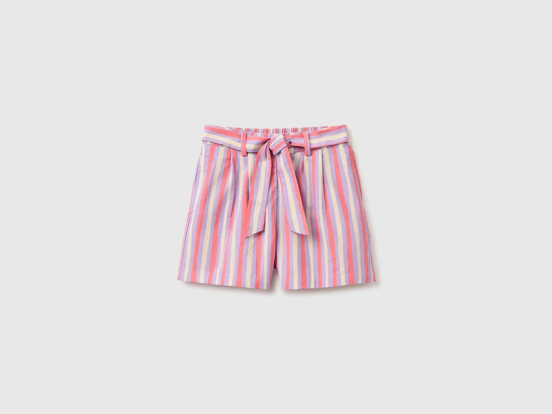 Shorts a righe con fusciacca