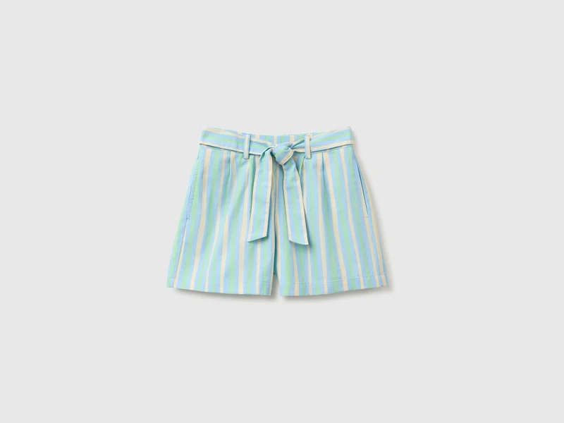 Shorts a righe con fusciacca