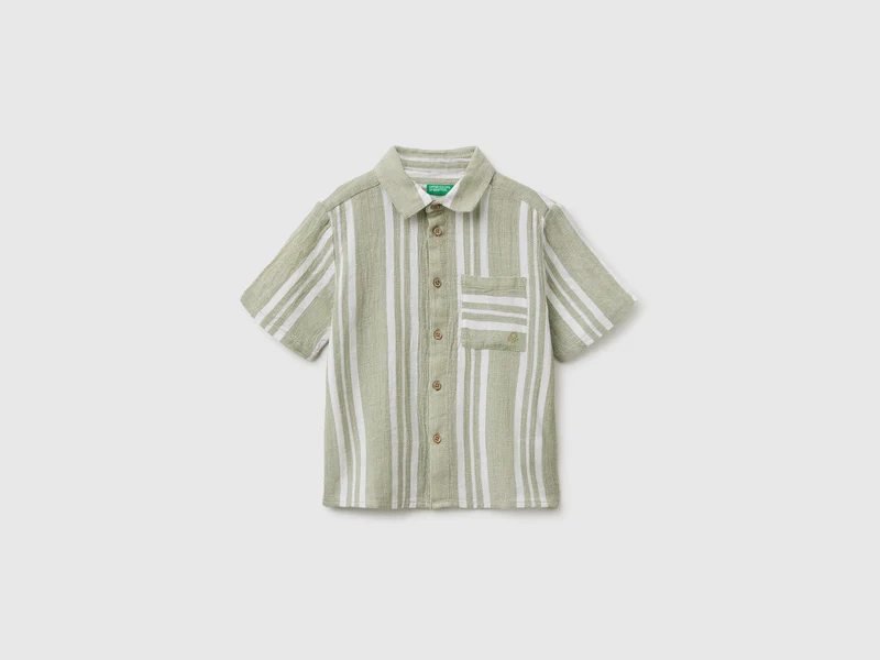 Camicia over a righe
