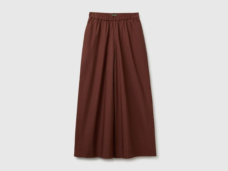 Pantaloni ampi in puro cotone