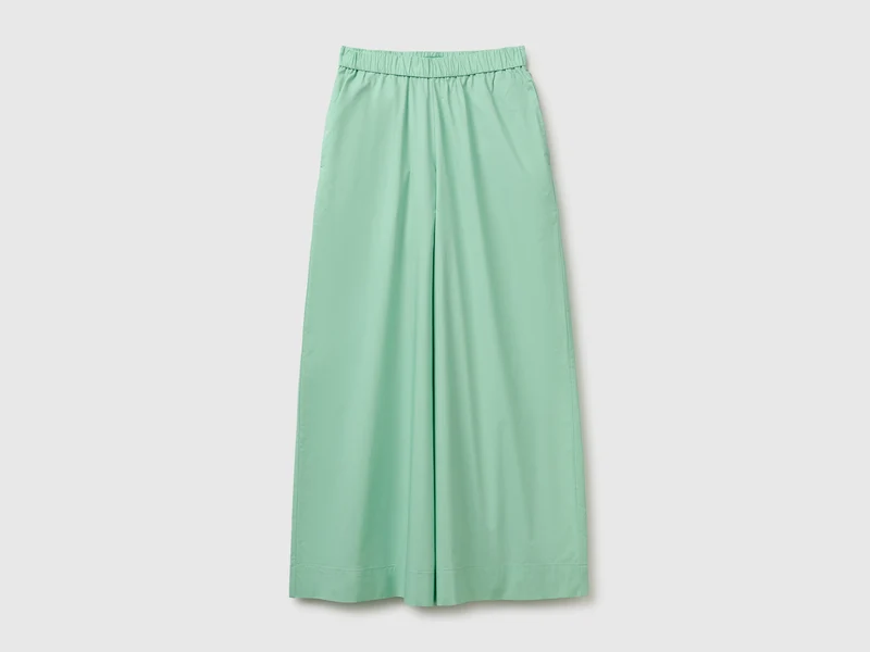 Pantaloni ampi in puro cotone