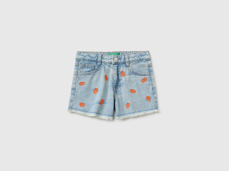 Shorts di jeans con aragoste