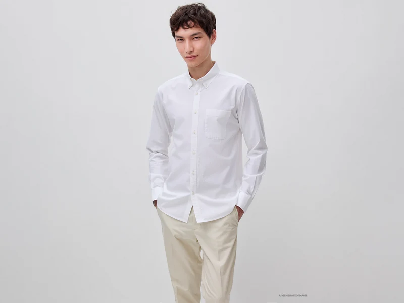 Camicia regular fit a righe