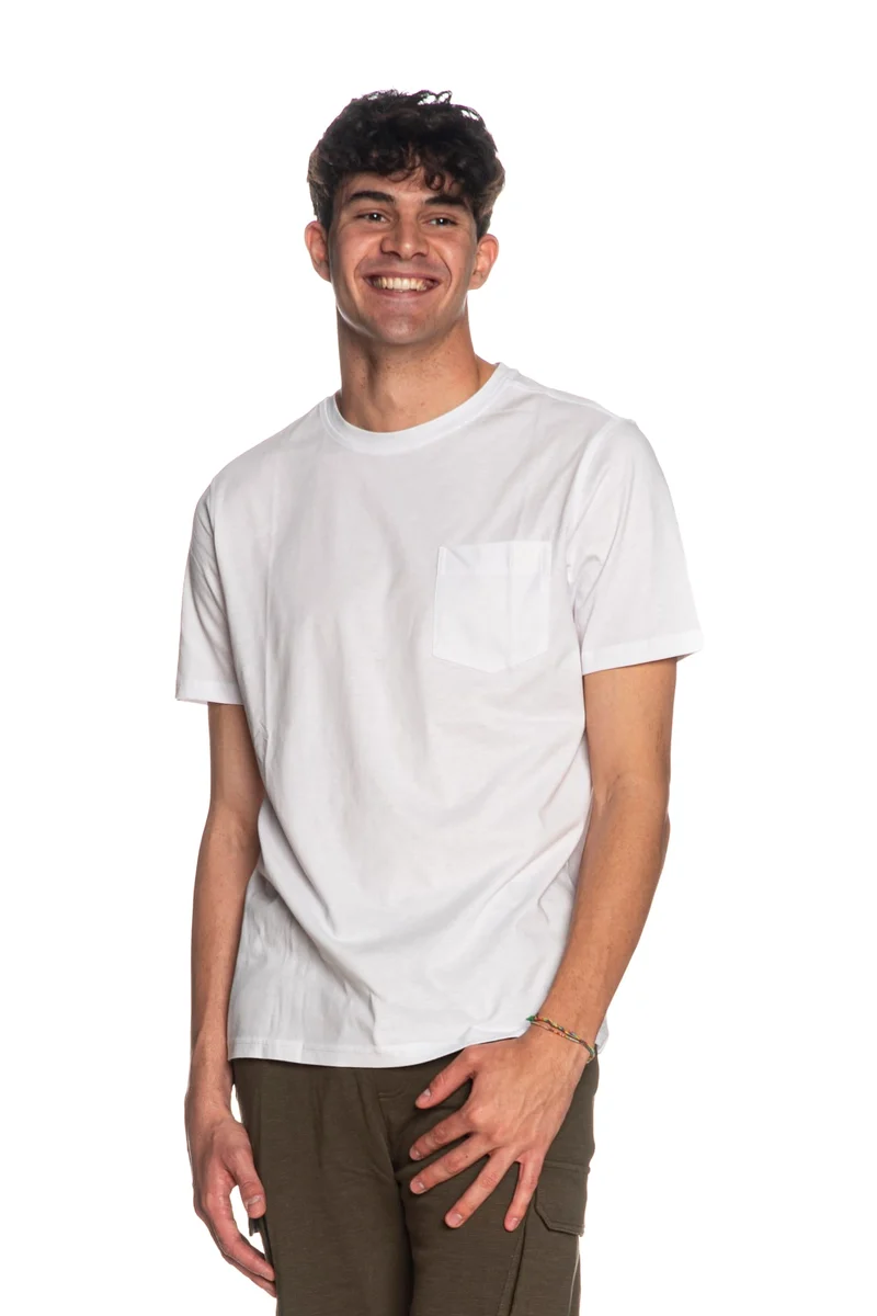 T Shirt K-Way Sigur Da Uomo Bianca
