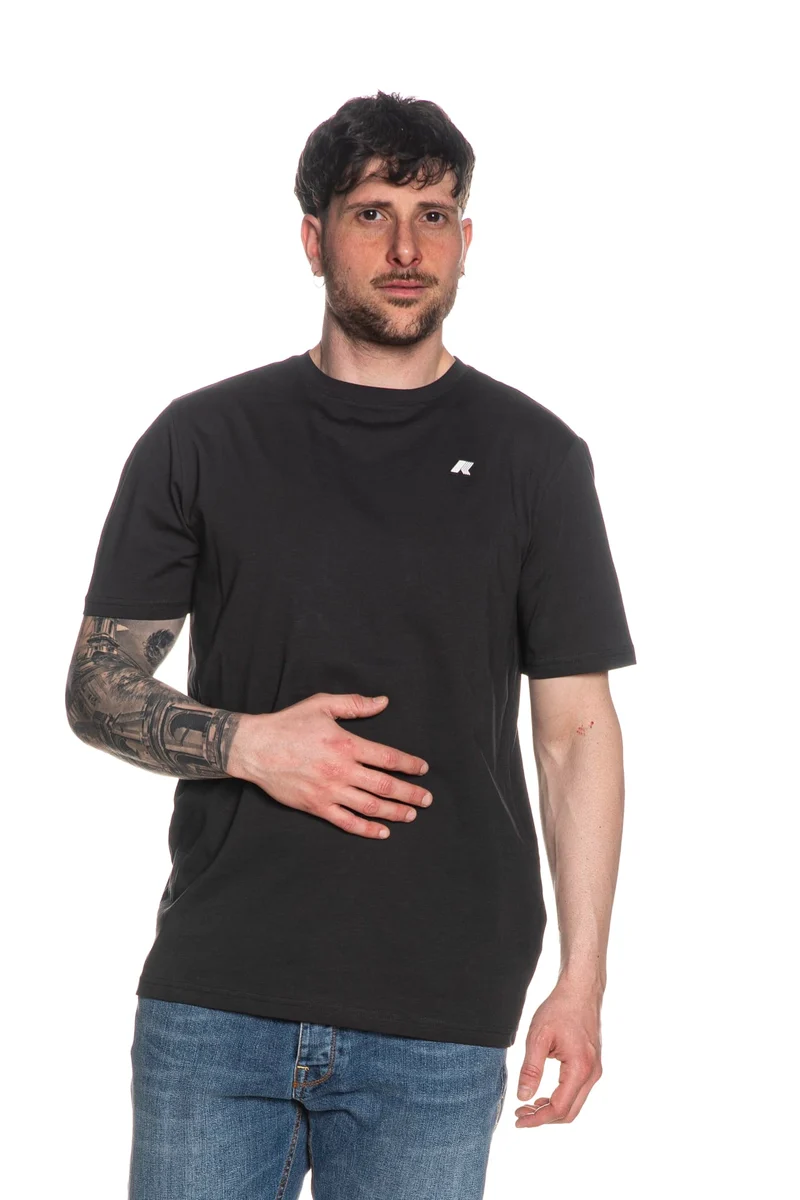 T Shirt K-Way Odom Da Uomo Nera