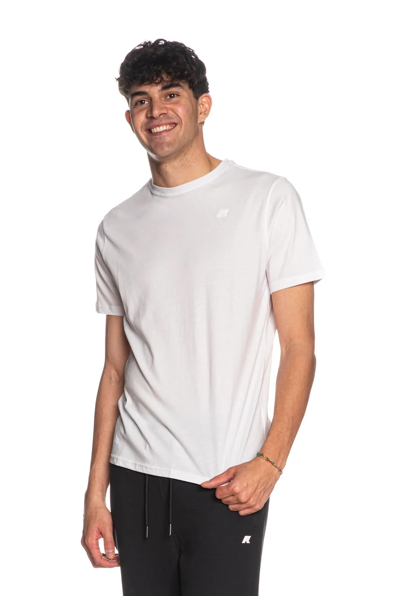T Shirt K-Way Odom Da Uomo Bianca