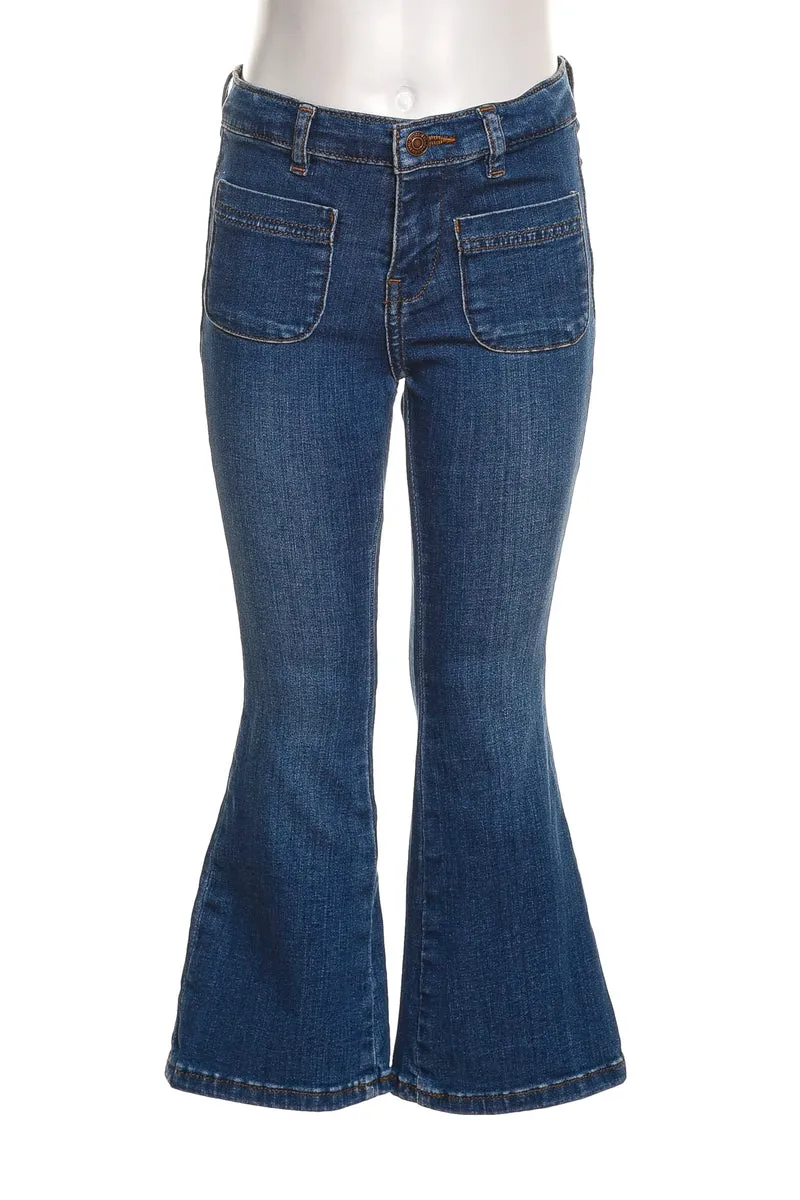 Jeans Guess Fl Stch Pkt Sign Da Bambina Denim Medium Blu