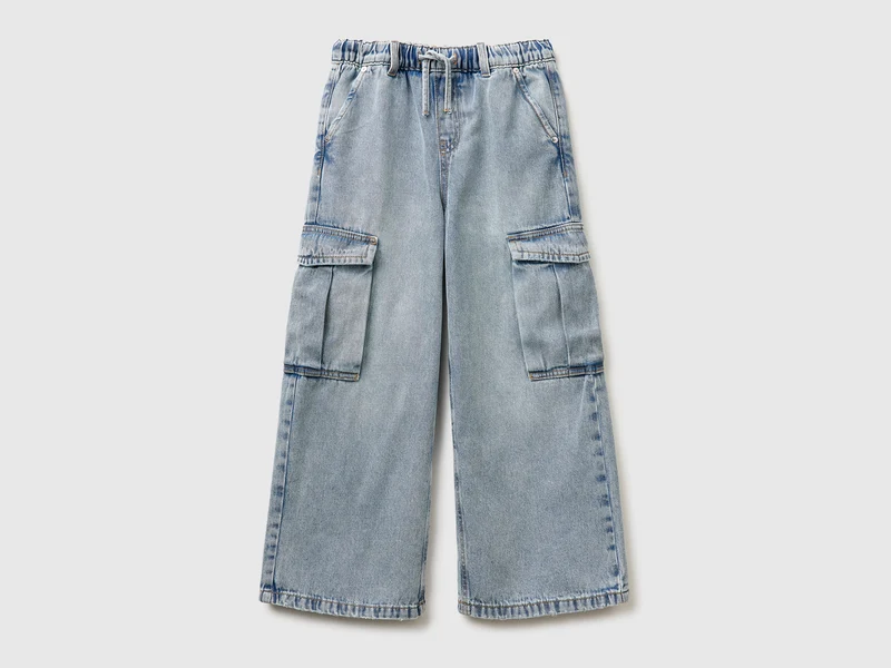 Jeans cargo wide fit