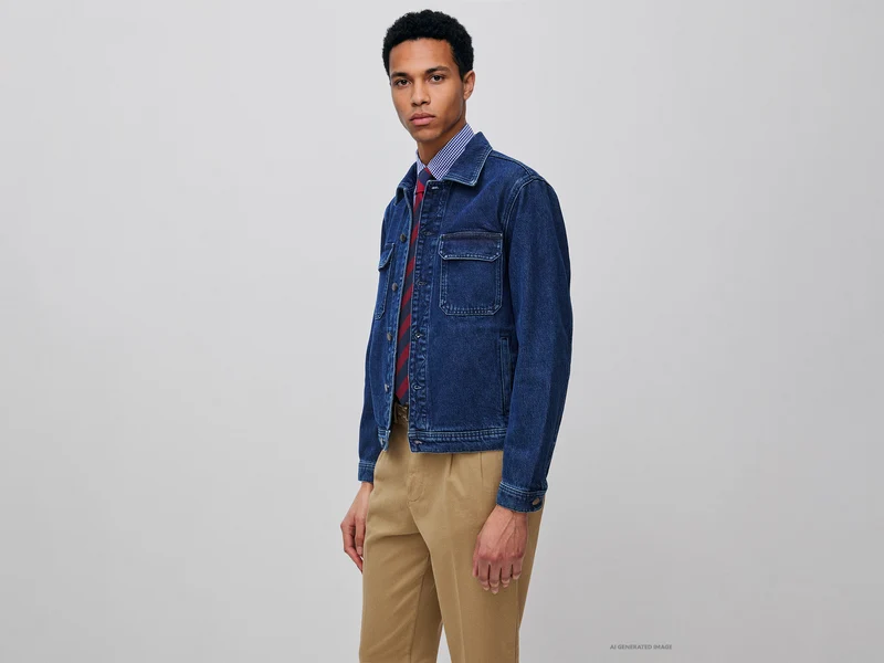 Giacca in denim regular fit