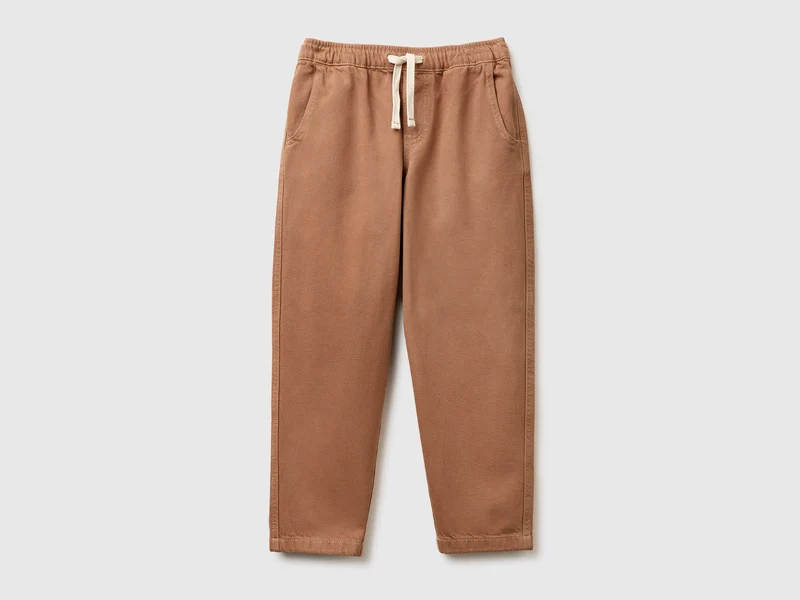 Joggers in cotone con coulisse
