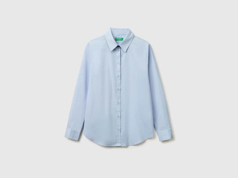 Camicia regular fit in cotone leggero