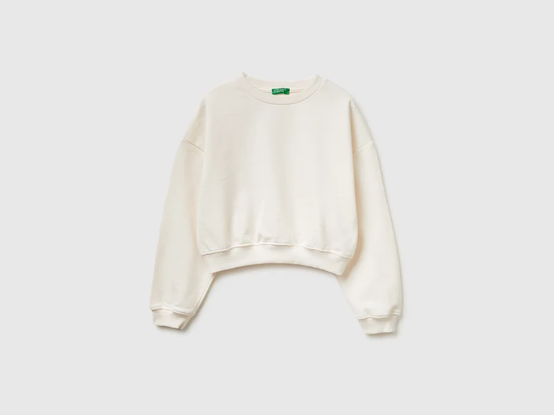 Felpa cropped fit