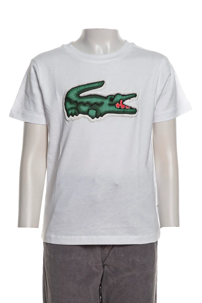 T-Shirt Lacoste Jr 947072 Da Bambino Bianca