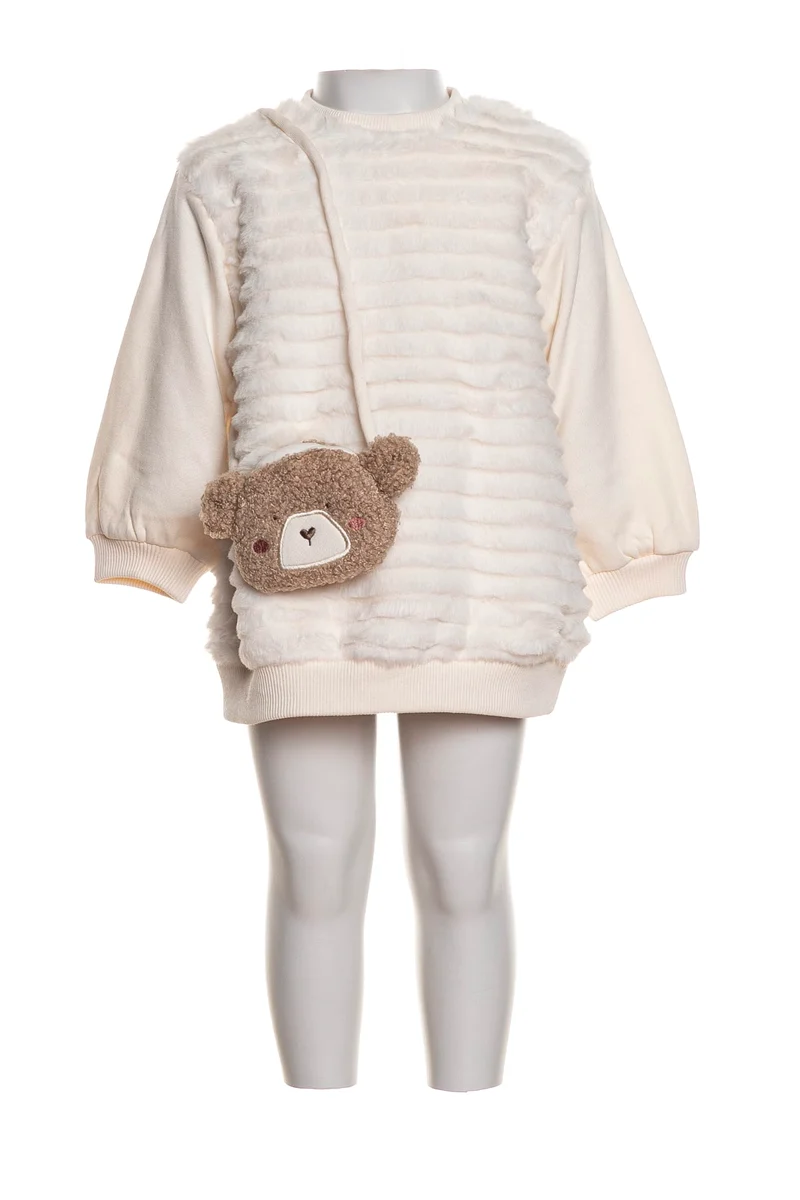 Felpa Mayoral Fluffy Teddy Da Bambina Burro