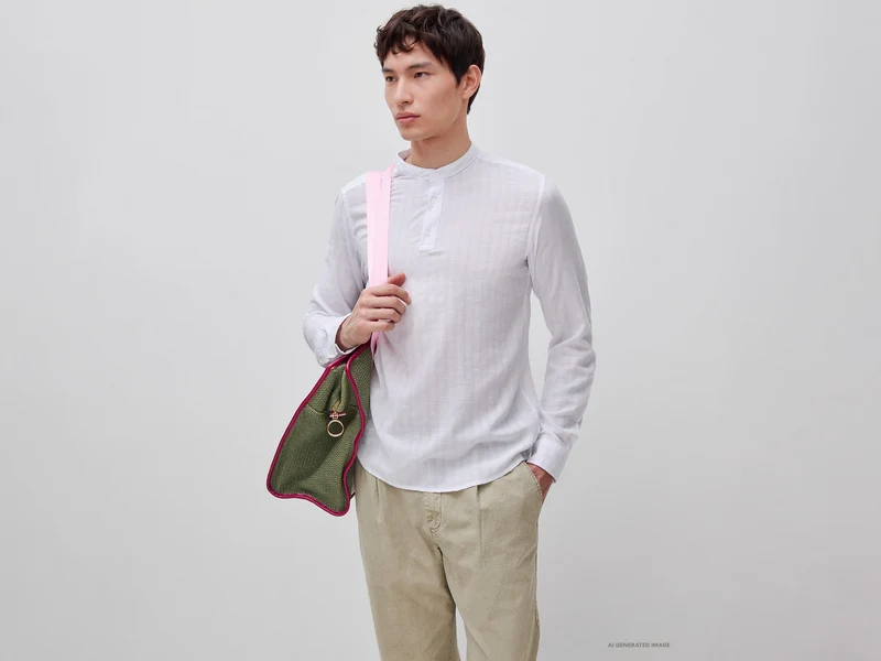 Camicia serafino rigata