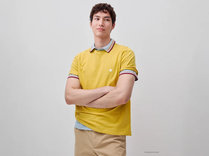 T-shirt in piquet di cotone bio