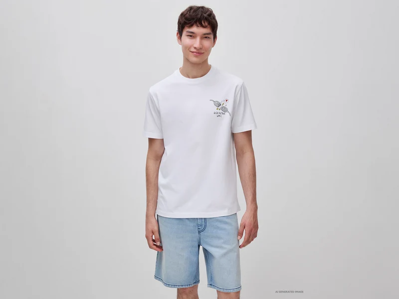 T-shirt regular fit con stampa