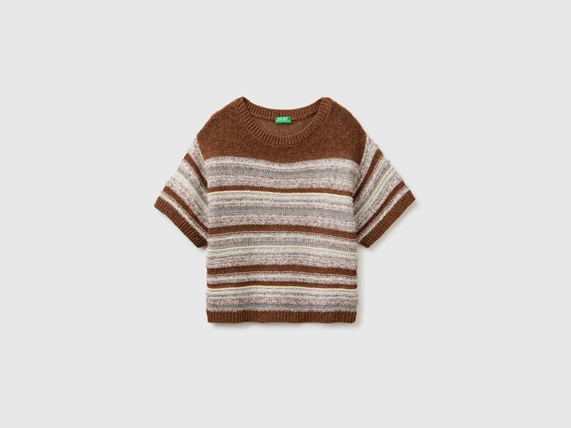 Maglia cropped a righe