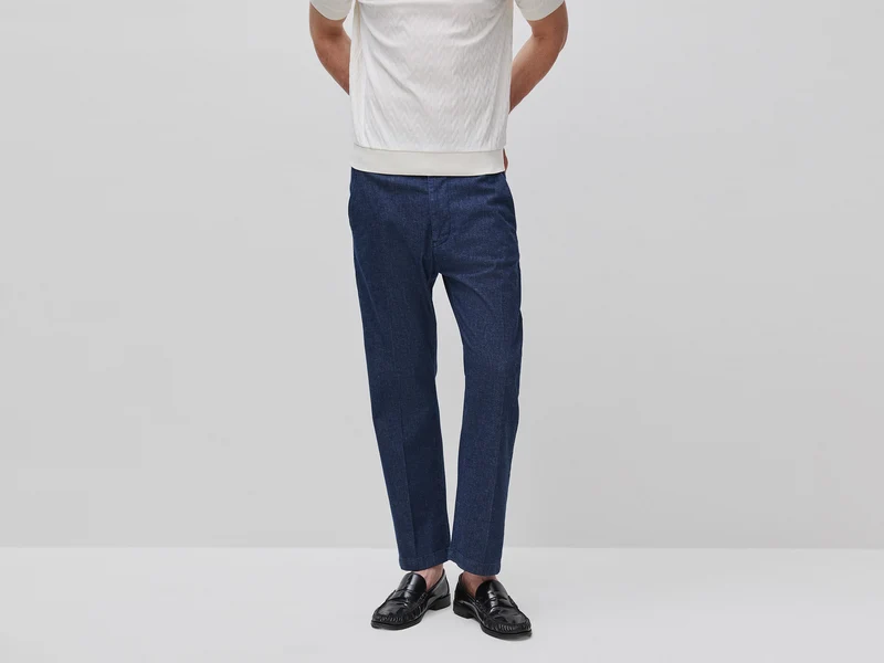 Chino slim fit in denim leggero
