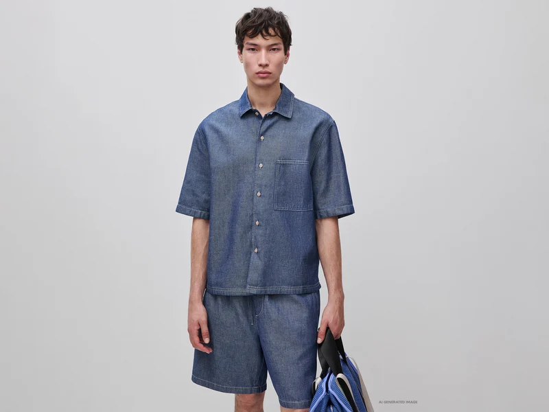Camicia in chambray