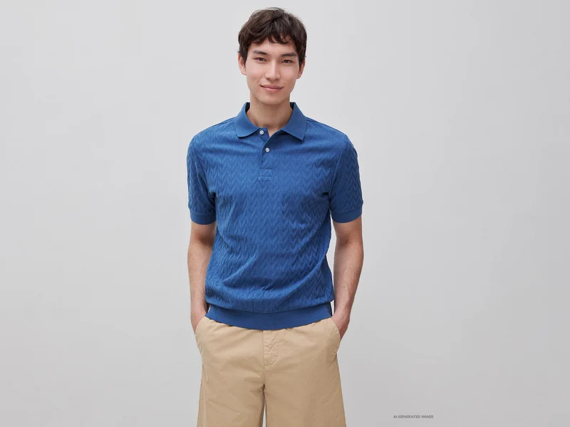 Polo jacquard