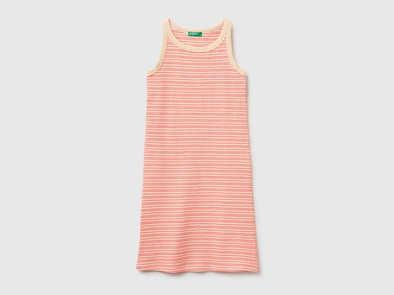 Vestito midi rigato