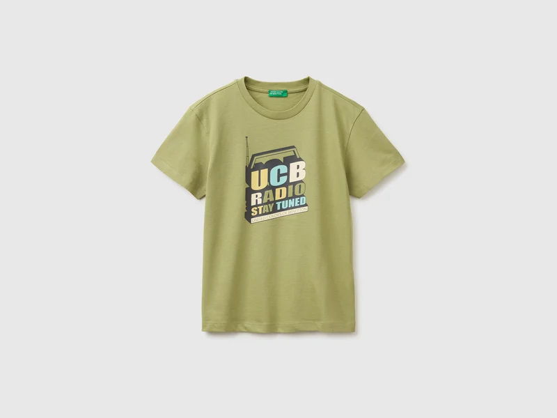 T-shirt in cotone bio con stampa logo