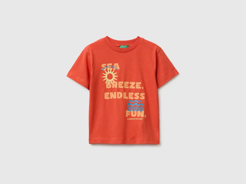 T-shirt girocollo con stampa