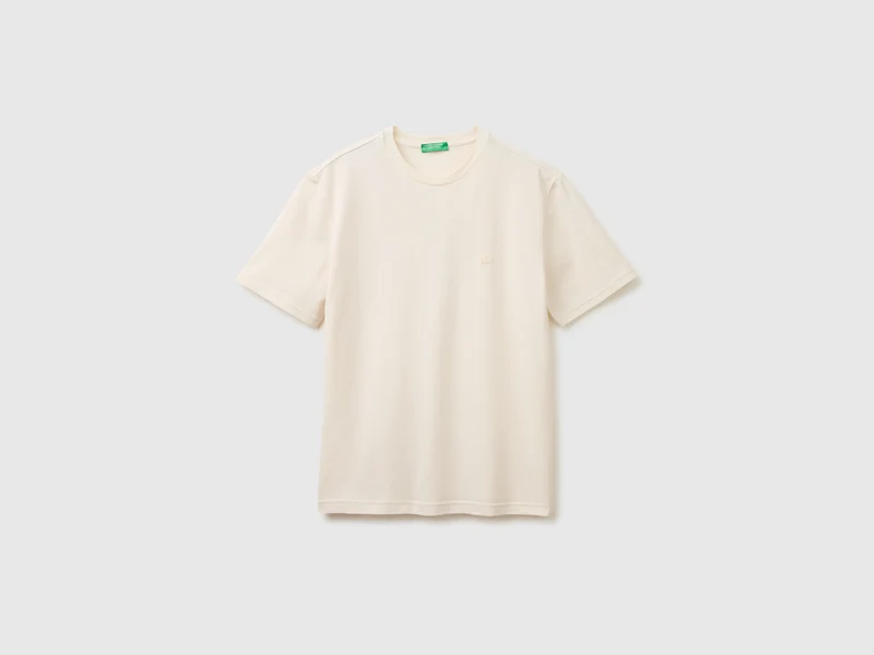 T-shirt in piquet di cotone bio