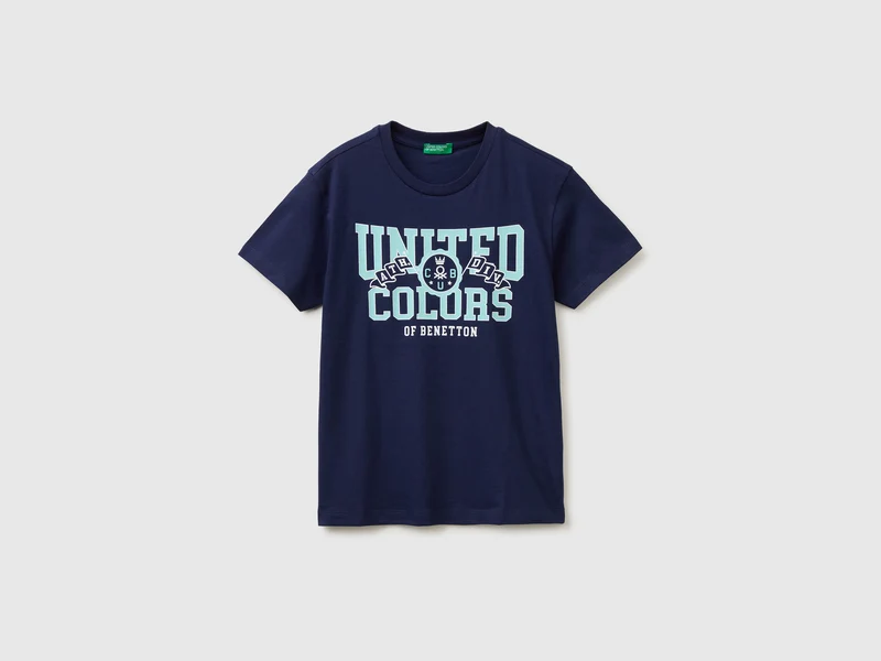 T-shirt in cotone bio con stampa logo