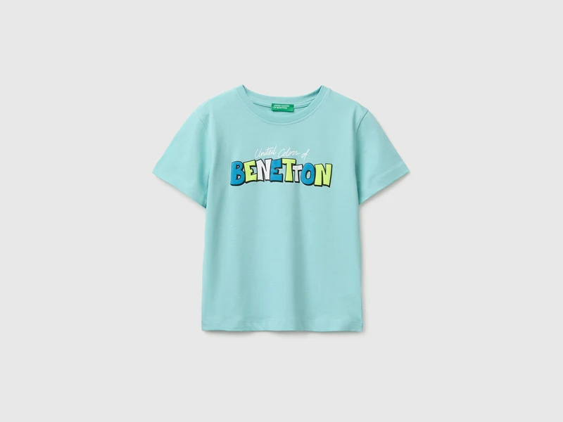 T-shirt in cotone bio con stampa logo