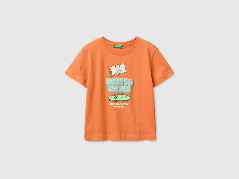 T-shirt in cotone bio con stampa logo