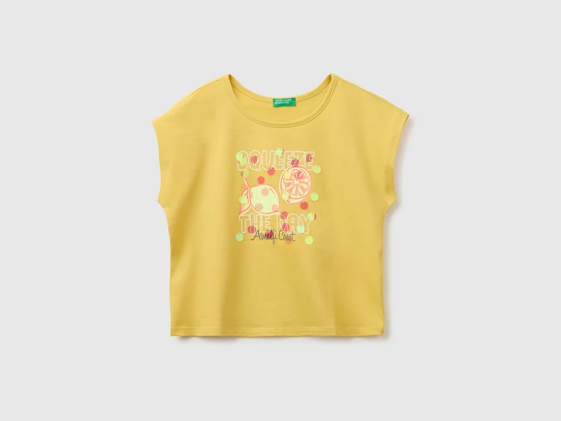T-shirt con paillettes